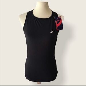 Asics Black Racerback Fitted Tank Top